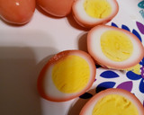 A picture of step 1 of Deviled Eggs on Easter.