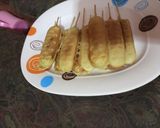 A picture of step 5 of Hot Dog waffles.