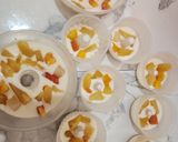 Foto langkah ke 1 dari resep Puding Buah Lapis Coklat.