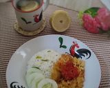 Foto langkah ke 8 dari resep Nasi Daun Jeruk Telur Dadar Barendo.