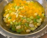 A picture of step 1 of Lilva beans aloo subji.