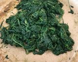 A picture of step 5 of Pasta with Spinach, Bacon and Mushrooms.