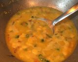 A picture of step 4 of Sweet corn soup.
