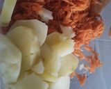 Foto del paso 1 de la receta: Torticas de Vegetales!!! 🥒🥕🥔🌰🍘🍘🧀🥖