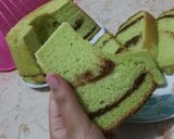 Foto langkah ke 6 dari resep Chiffon cake pandan cokelat.