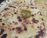 A picture of step 5 of Tadka Daal Parantha (left over daal).