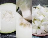 A picture of step 3 of Chinese Winter Melon Soup with Rice 瓜粒湯飯.