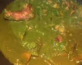 A picture of step 10 of Palak Chicken.