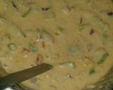 A picture of step 2 of Sooji chila.