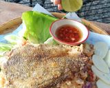 รูปขั้นตอนการทำที่ 2 ของ ข้าวผัดน้ำพริกปลาสลิด