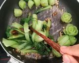 Hình bước làm 10 của món Cải thìa xào dầu hào