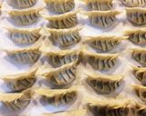 A picture of step 4 of Gyoza (Japanese Dumplings).