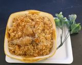 A picture of step 4 of Chicken polaw.
