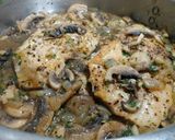 A picture of step 8 of Pan Seared Chicken with Mushroom & Herb Sauce.