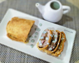 Foto del paso 6 de la receta: Solomillo hojaldrado con paté de setas shiitake y anacardos, bacon y salsa de queso azul