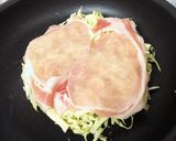 A picture of step 4 of Basic Okonomiyaki (No Okonomiyaki Flour Needed).