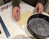 A picture of step 17 of Red kuri squash pie made from homemade puree.