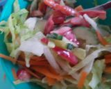 A picture of step 1 of Sandwich from left overs.