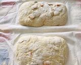 รูปขั้นตอนการทำที่ 5 ของ ขนมปัง Ciabatta ใส่พริกฮาลาพิโนกับเชดด้าชีส