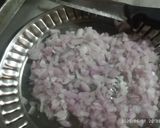 A picture of step 1 of Black vatana pulao.