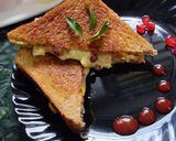 A picture of step 3 of Sweet corn cheesy sandwich.