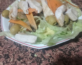 Foto del paso 2 de la receta: Ensalada de pollo, champiñones y zanahoria