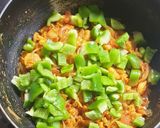A picture of step 9 of Prawn Potato chilli fry.