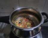 A picture of step 2 of Veg masala bhat.