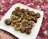Une image de l'étape 7 de Courgettes grillées à la pancetta,épices et origan (recette plancha).