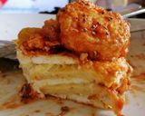 A picture of step 15 of Cheese Toastie with Fried Eggs topped with Salsa Sauce.