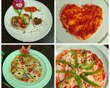 இதய வடிவு பிஸ்ஸா(heart shape pizza recipe in tamil) ரெசிபி ஸ்டேப் 7 புகைப்படம்
