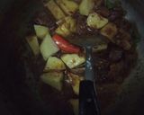 A picture of step 8 of Mutton Aloo Beans Ka Salan.