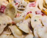 A picture of step 6 of Quick Creamy Pink Mushroom 🍄 Ravioli.