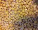 A picture of step 3 of Fatteh Hummus.