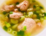 Hình bước làm 3 của món Canh nui giò sống