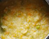 A picture of step 4 of Bhaji (mixed vegetables gravy).