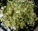 A picture of step 4 of Tava green pakoda pulao.