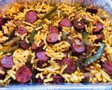 A picture of step 8 of Smoked Sausage Taco Cheesy Mac & Cheese 🧀.