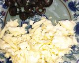 A picture of step 1 of Fluffy Cheese Omelette With Black olives 😋🥚🍽️.