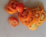 A picture of step 1 of Potato and tomato crispy pakode.