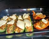 Foto del paso 4 de la receta: Zucchinis rellenos (sin carne)