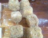 Foto del paso 3 de la receta: Snack : cubitos de jamón y queso empanizados con salsa Buffalo