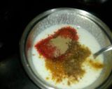 A picture of step 2 of Paneer rogan josh.