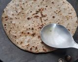 A picture of step 5 of Paneer cheese paratha.