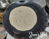 A picture of step 2 of Bajra and Wheat Chapatis with Spring Onions.
