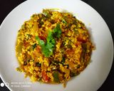 A picture of step 4 of Paneer bhurji.