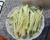 Foto del paso 3 de la receta: "Fideos" de zucchini y verduras varias