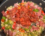 A picture of step 3 of Chicken Arrabbiata.