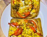 A picture of step 7 of Air Fryer Multigrain Bread Pizza.