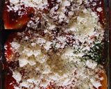 A picture of step 6 of Spinach and Mushroom Enchiladas.